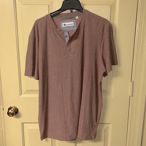 Tallwoods Shirts Men Shirt Extra Large Below Belt Brown With Specs
